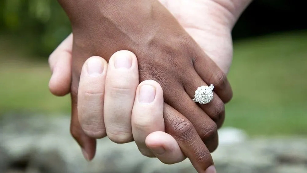 A close up of two hands with one holding the other